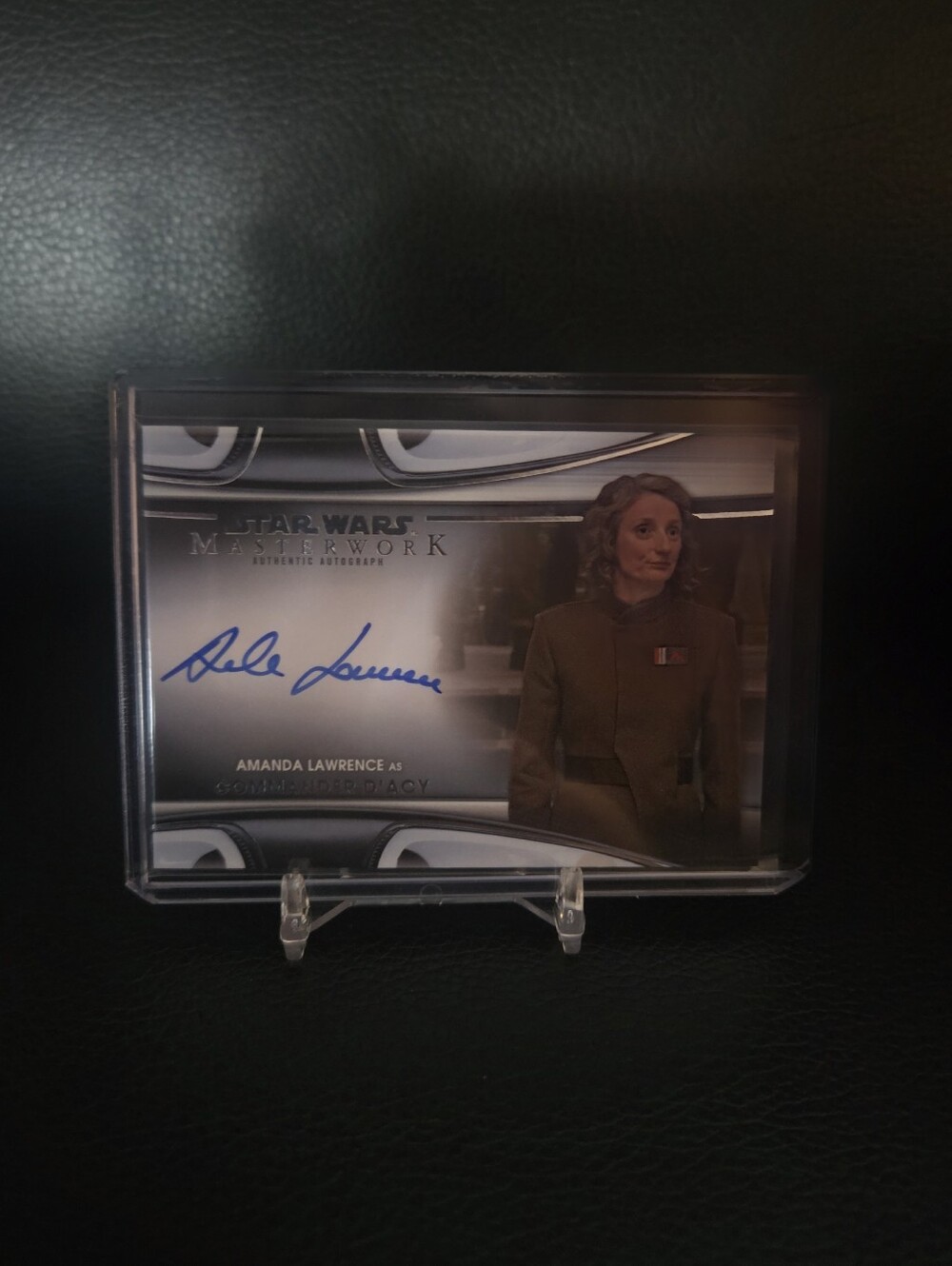 2021 Topps Star Wars Masterwork Commander Larma D'Acy Autograph Trading Card
